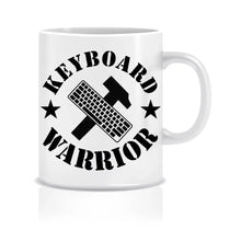 Lade das Bild in den Galerie-Viewer, Nahaufnahme des Tassen-Schriftzugs 'Keyword Warrior' für digitale Marketingkrieger.