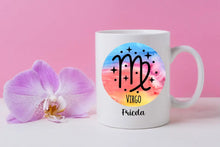Lade das Bild in den Galerie-Viewer, personalisierte Tasse-Sternzeichen-Jungfrau-Namenstasse