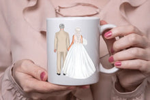 Lade das Bild in den Galerie-Viewer, Personalisierte Tasse_Hochzeit_Brautpaar mit Schleier_Wish-Print