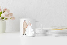 Lade das Bild in den Galerie-Viewer, Personalisierte Tasse_Hochzeit_Brautpaar mit Schleier_Wish-Print
