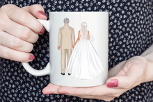 Lade das Bild in den Galerie-Viewer, Personalisierte Tasse_Hochzeit_Brautpaar mit Schleier_Wish-Print