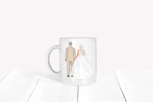 Lade das Bild in den Galerie-Viewer, Personalisierte Tasse_Hochzeit_Brautpaar mit Schleier_Wish-Print