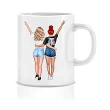 Lade das Bild in den Galerie-Viewer, Personalisierte Tasse von Wish Print mit Freundinnen in Halloween Outfit